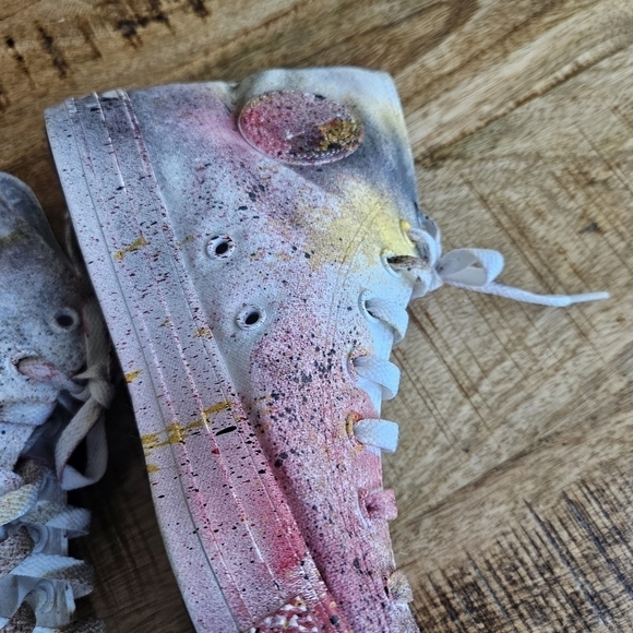 Unisex CONVERSE Chuck Taylor ALL STAR HIGH TOP Fire/Multicolor 1U646F M9 W11 - Picture 2 of 11